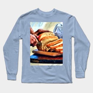 Cooking - Grandma Slicing Bread Long Sleeve T-Shirt